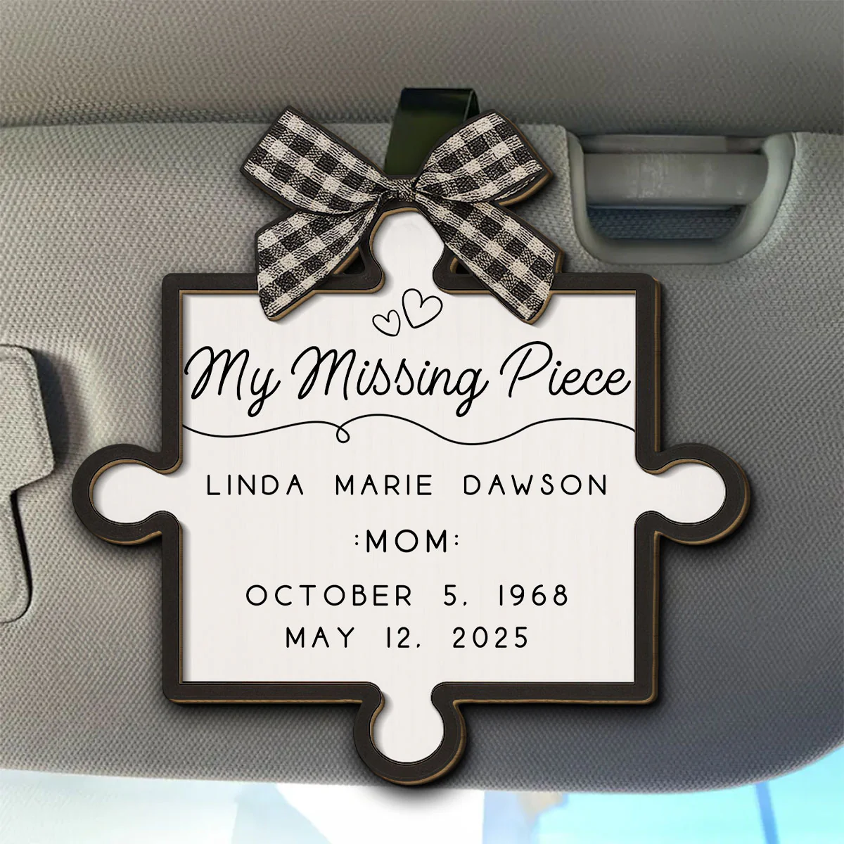 You Complete Me From Heaven - Personalized Custom Car Visor Clip