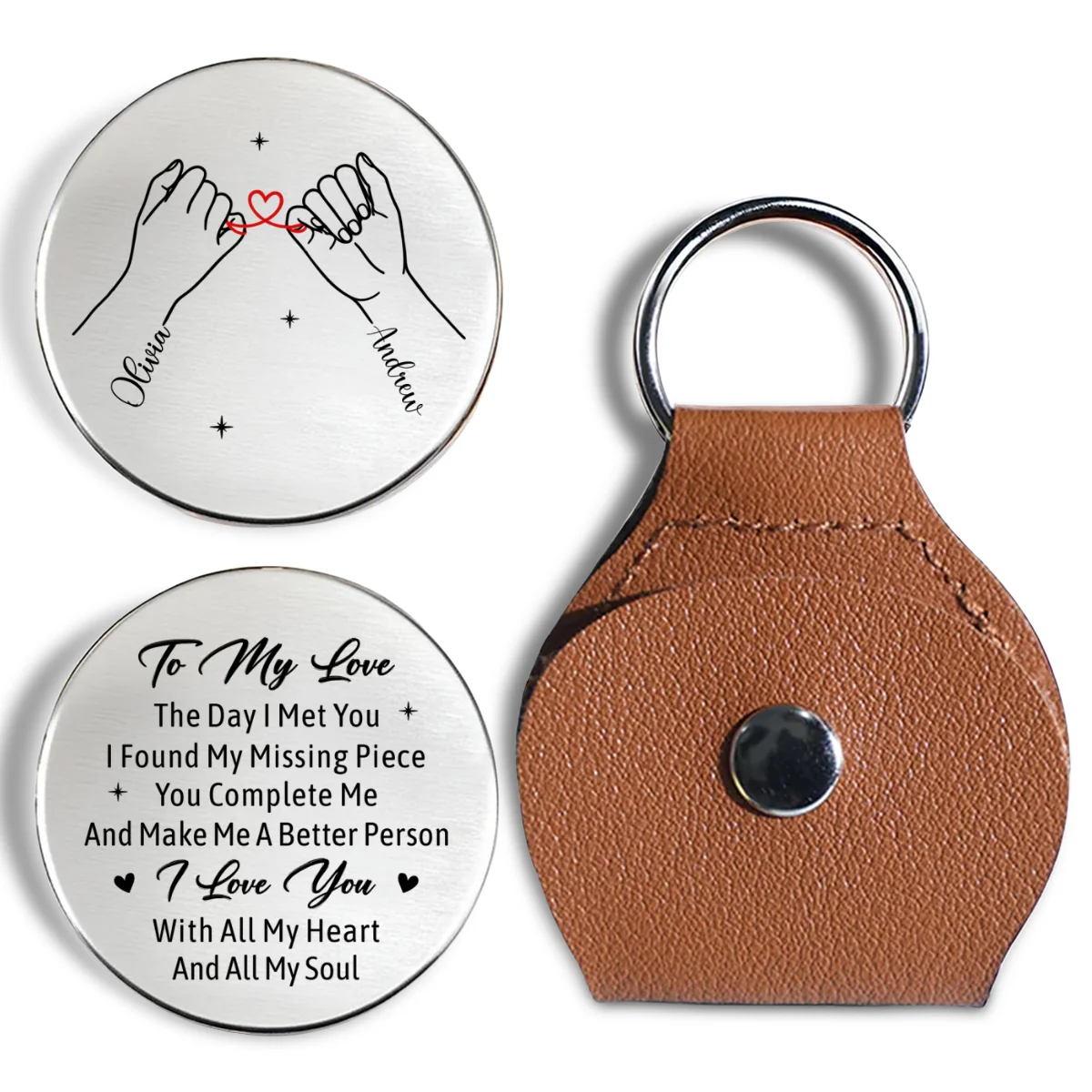 You Complete Me - Personalized Custom Pocket Hug - Image 6