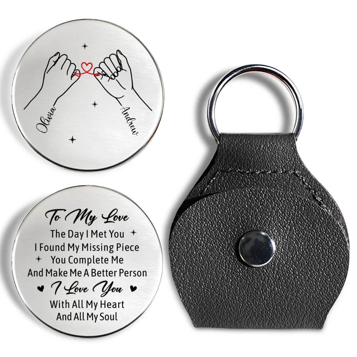 You Complete Me - Personalized Custom Pocket Hug - Image 7
