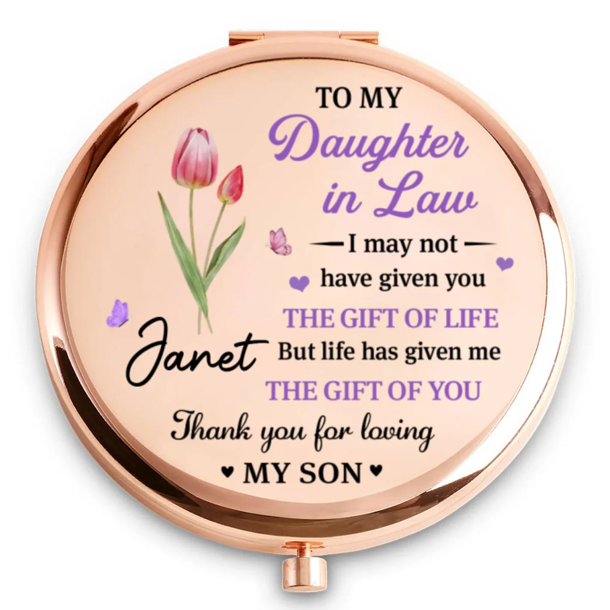 You Complete Our Family - Personalized Custom Compact Mirror - Image 5