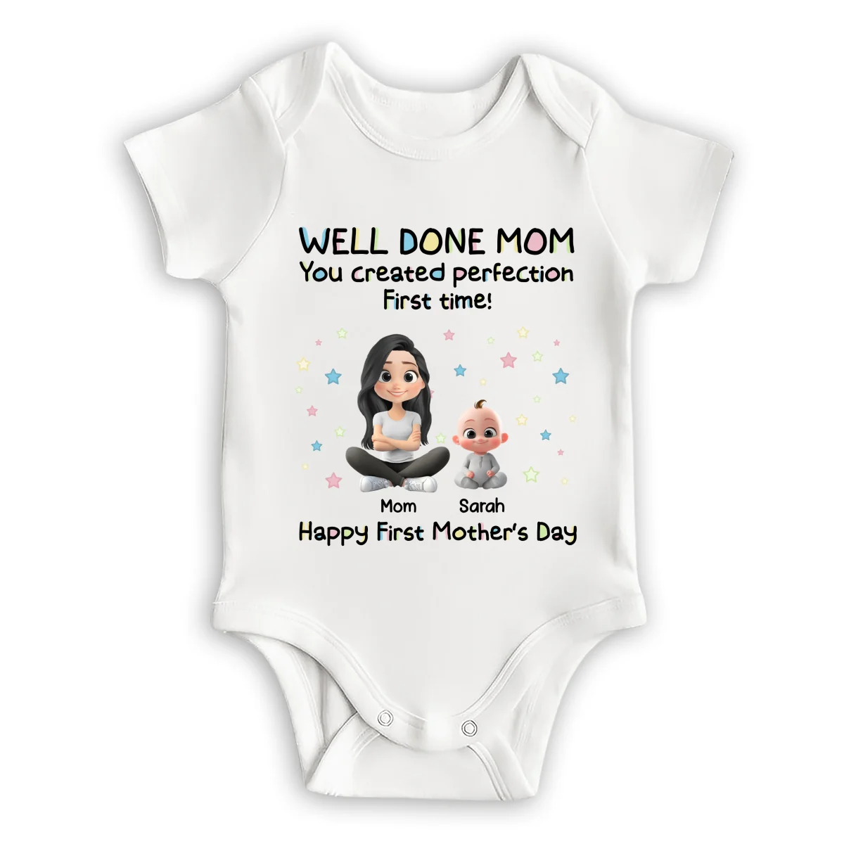 You Created Perfection - Personalized Custom Baby Onesie - Image 6