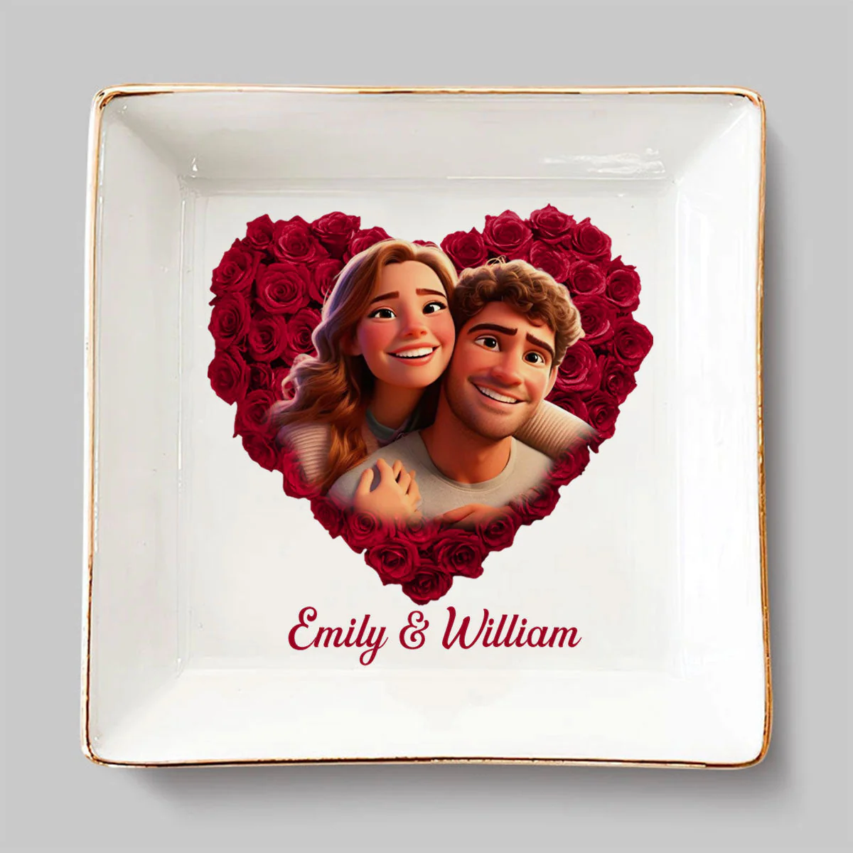 You Deserve It Honey - Personalized Custom Jewelry Dish - Image 3