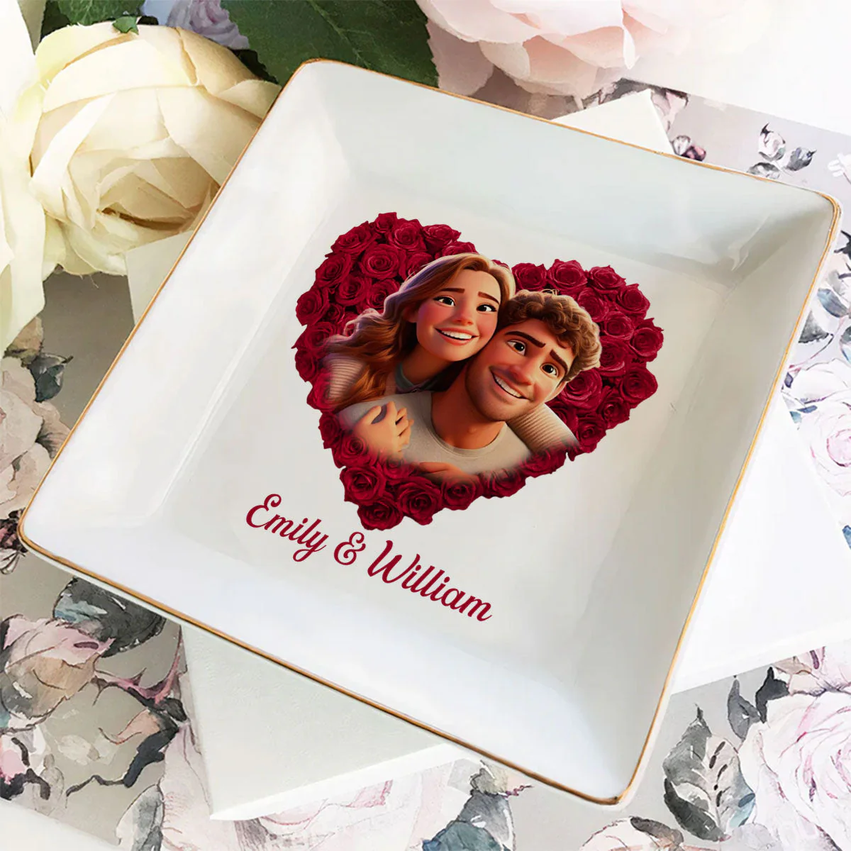 You Deserve It Honey - Personalized Custom Jewelry Dish - Image 4