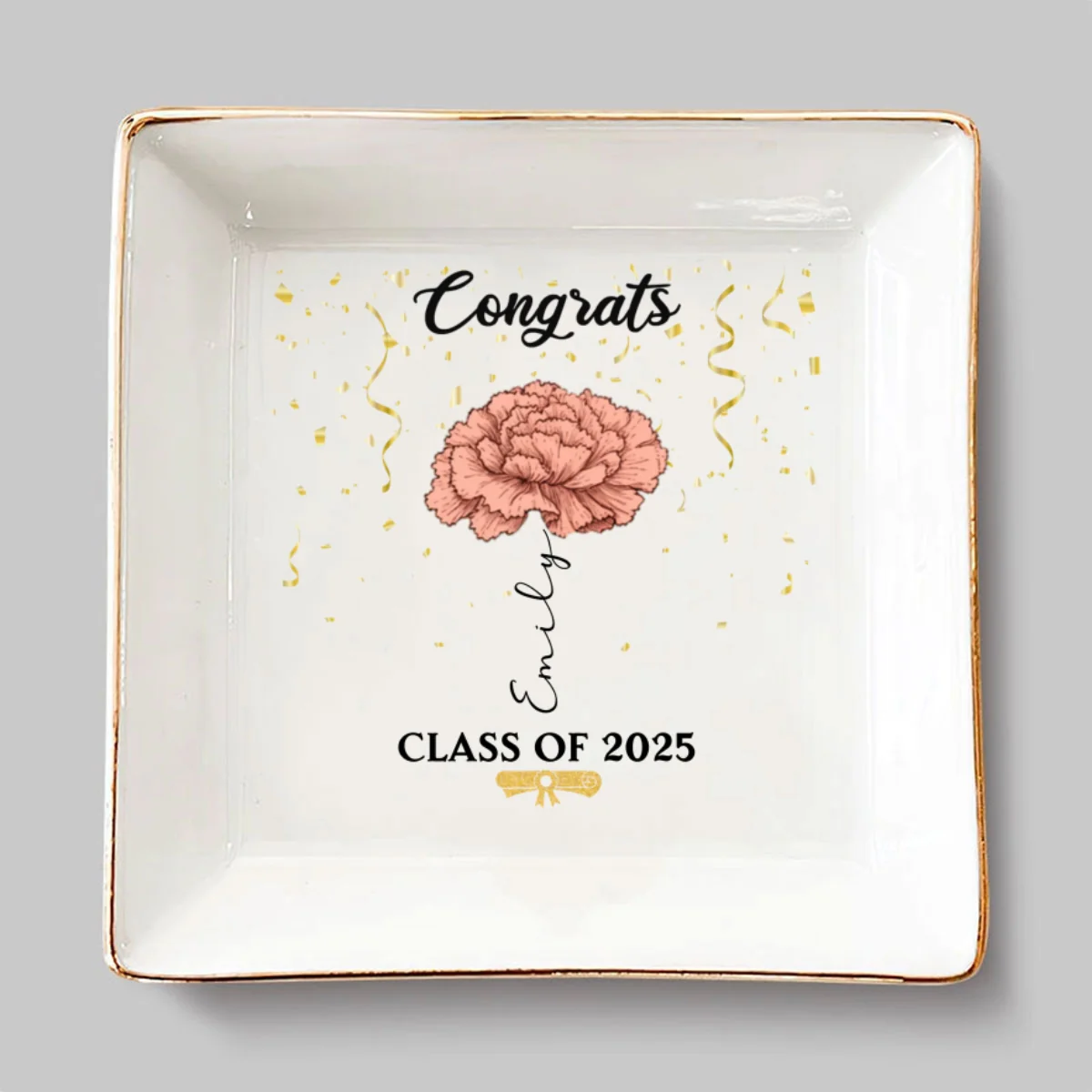 You Did It - Personalized Custom Jewelry Dish - Image 6