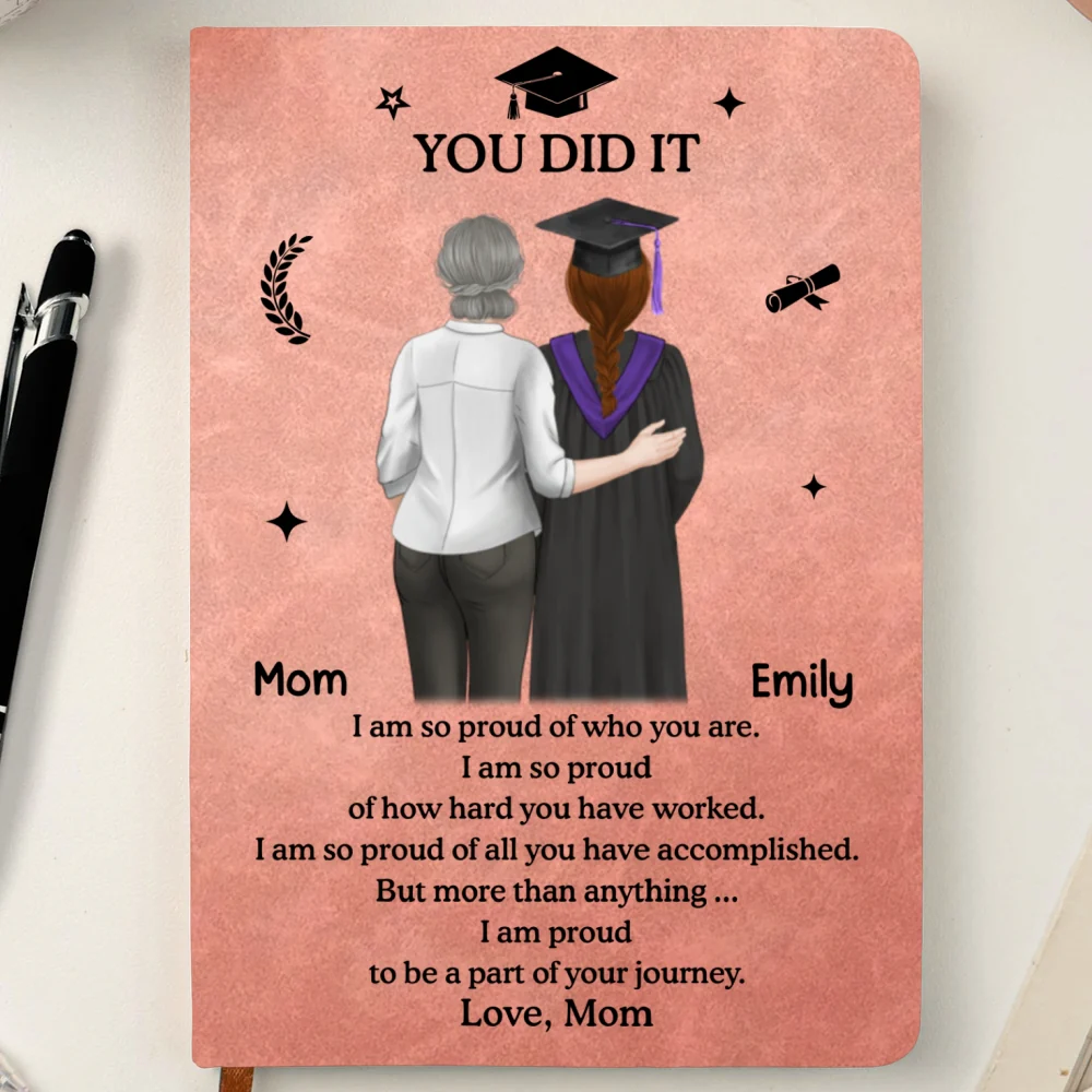 You Did It - Personalized Custom Leather Journal - Image 9