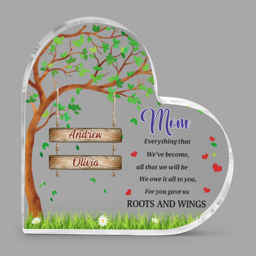 You Gave Us Roots And Wings - Personalized Custom Acrylic Plaque - Image 5