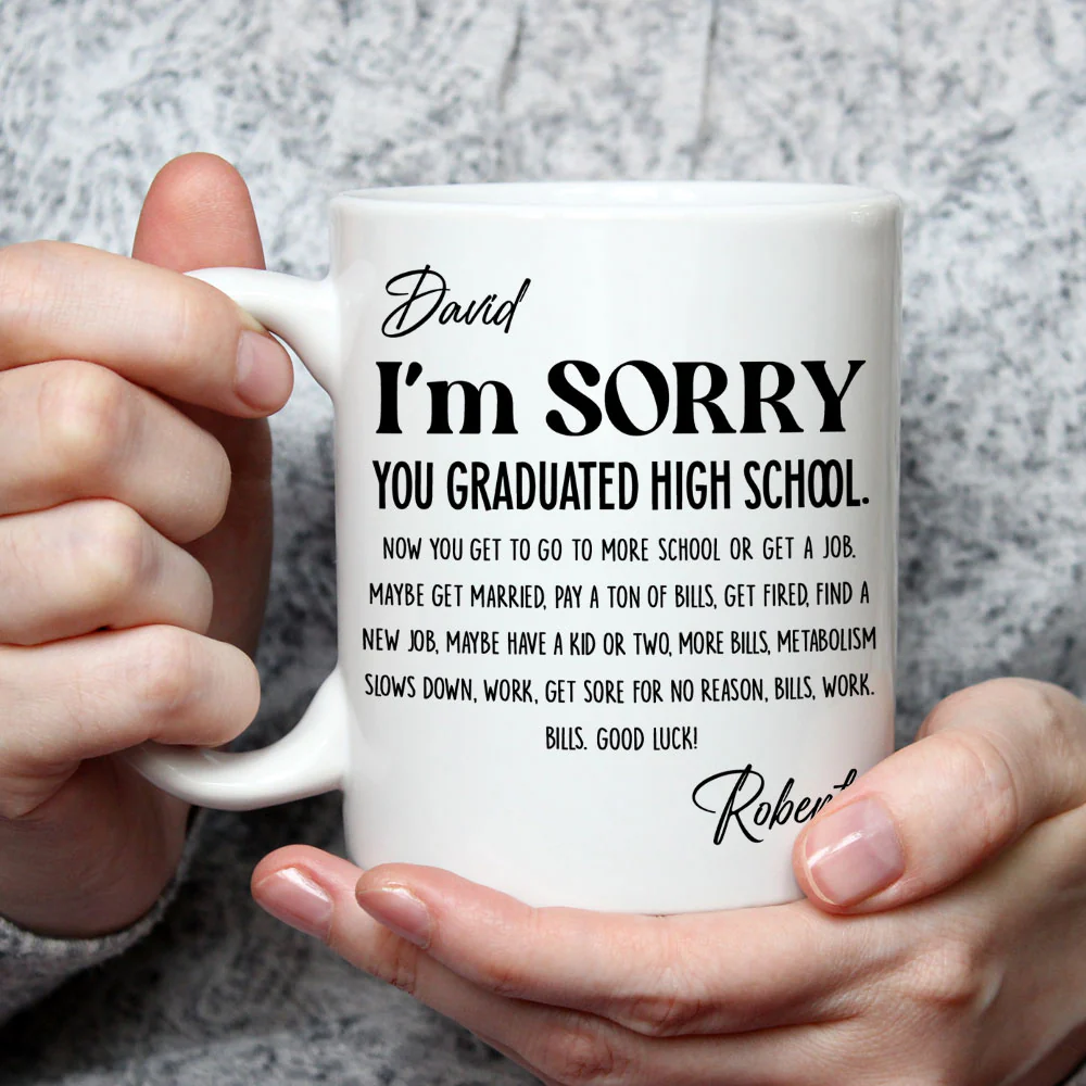 You Graduated - Personalized Custom Coffee Mug - Image 2