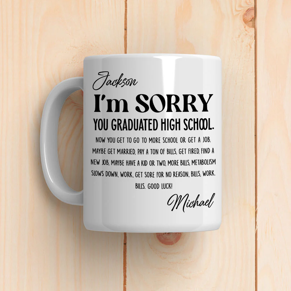 You Graduated - Personalized Custom Coffee Mug - Image 3