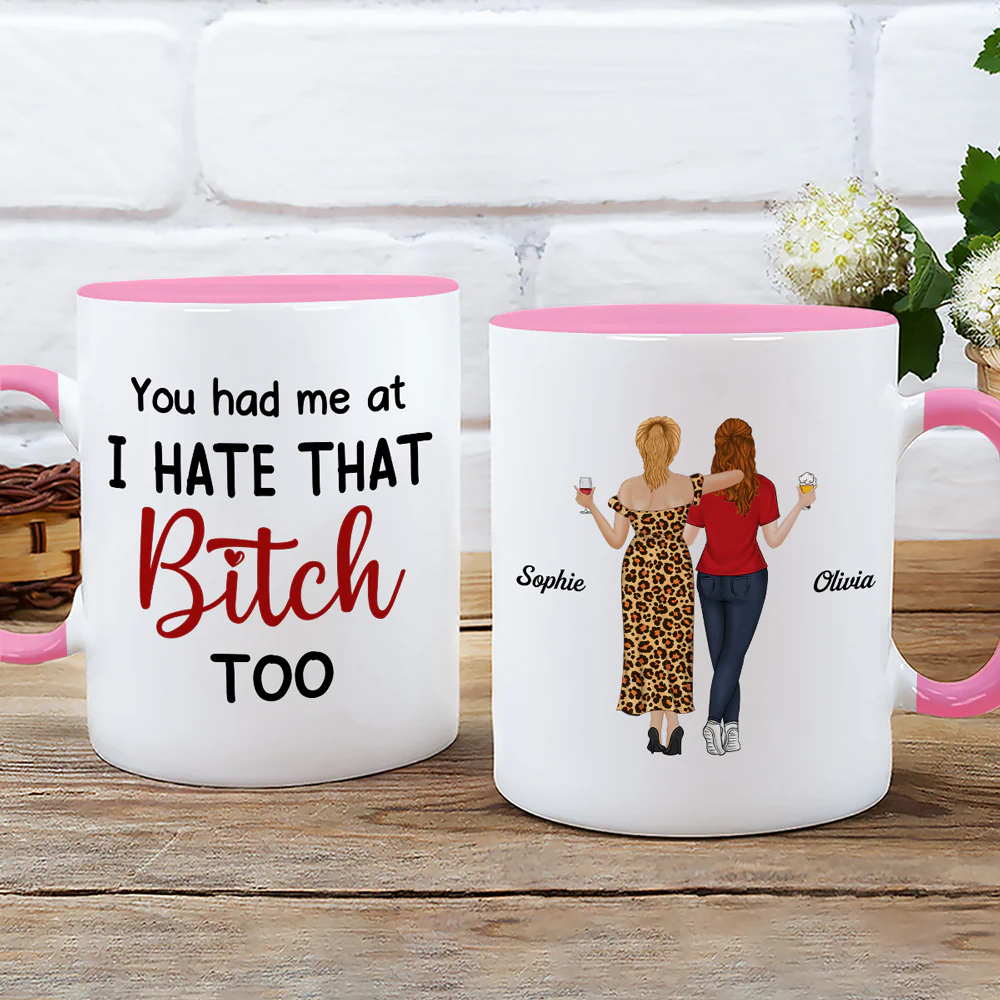 You Had Me At - Personalized Custom Accent Mug - Image 3