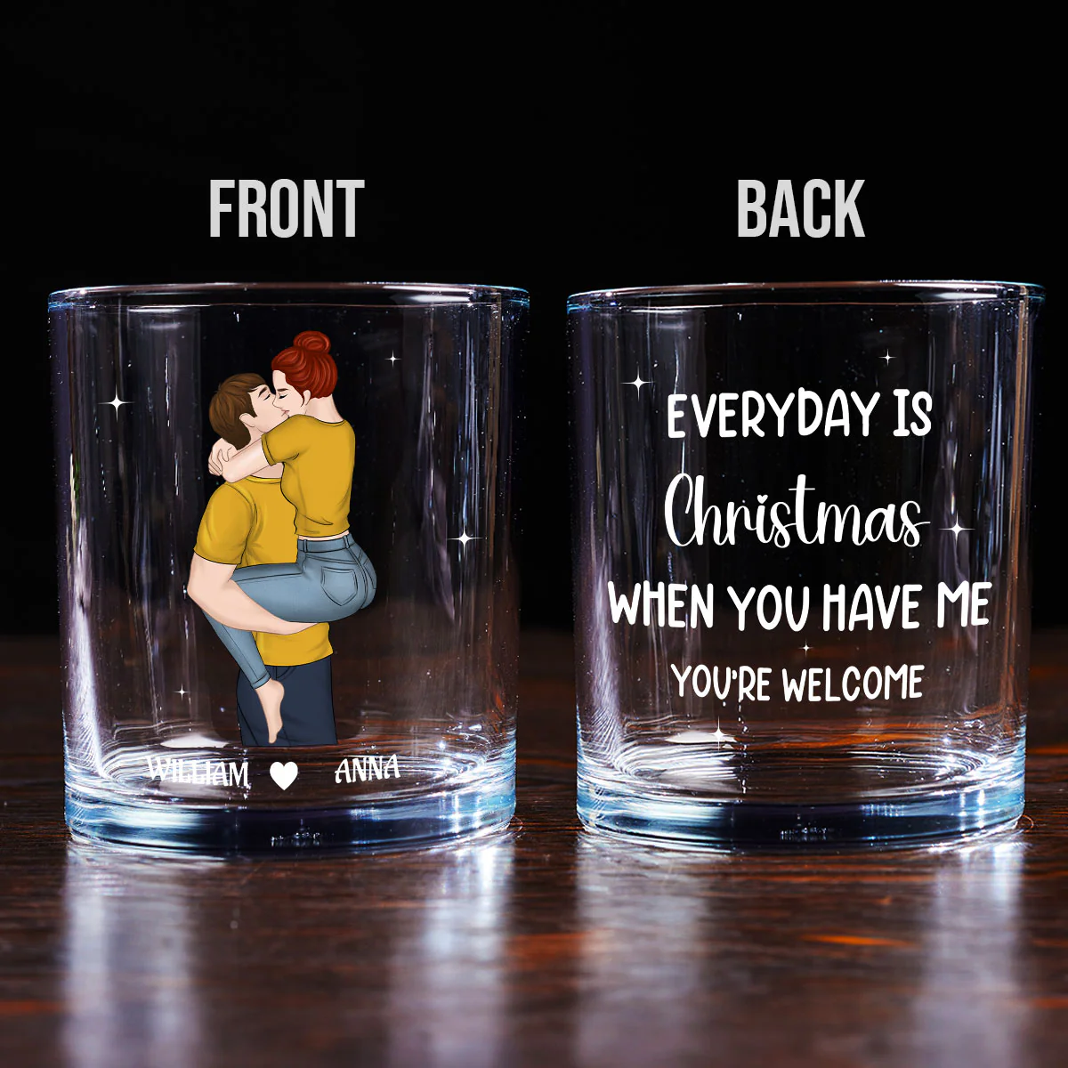 You Have Me - Personalized Custom Whiskey Glass - Image 4