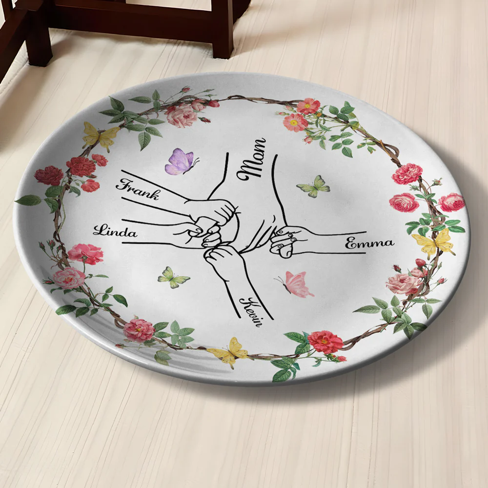 You Hold My Hand And My Heart - Personalized Custom Plate - Image 2