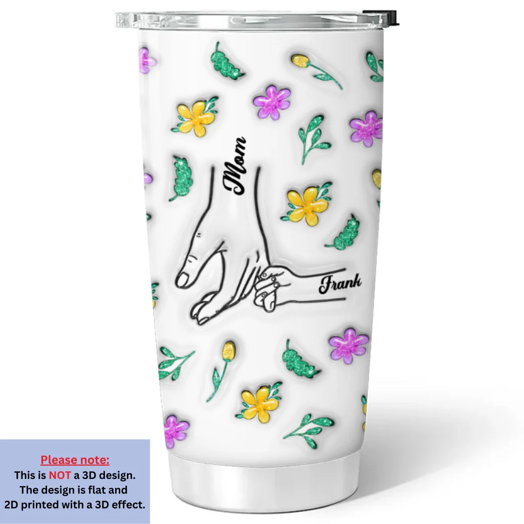 You Hold Our Hands, Also Our Hearts - Personalized Custom 3D Inflated Effect Tumbler - Image 8