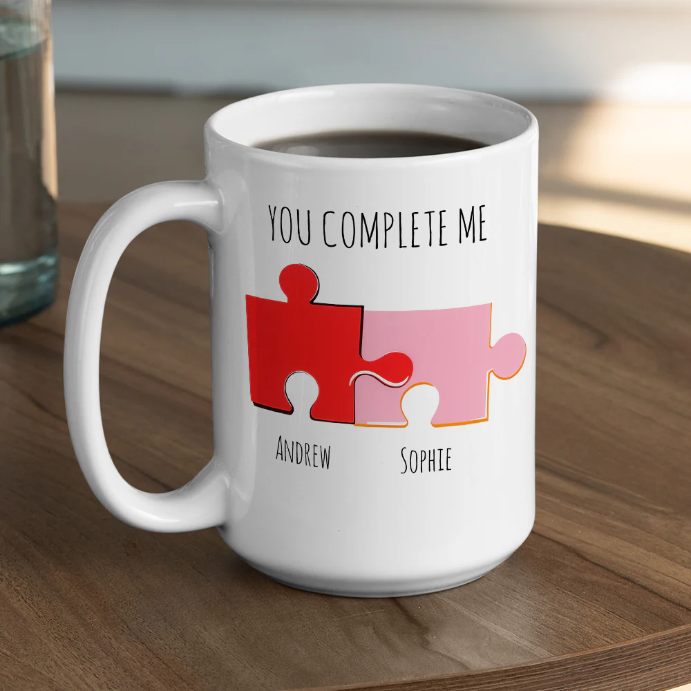 You Hold The Key To My Heart - Personalized Custom Coffee Mug - Image 4