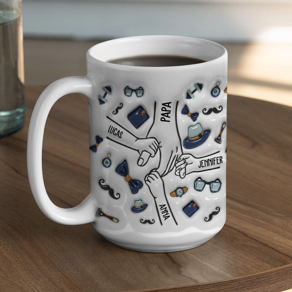 You Holding Hands - Personalized Custom 3D Inflated Effect Mug - Image 4