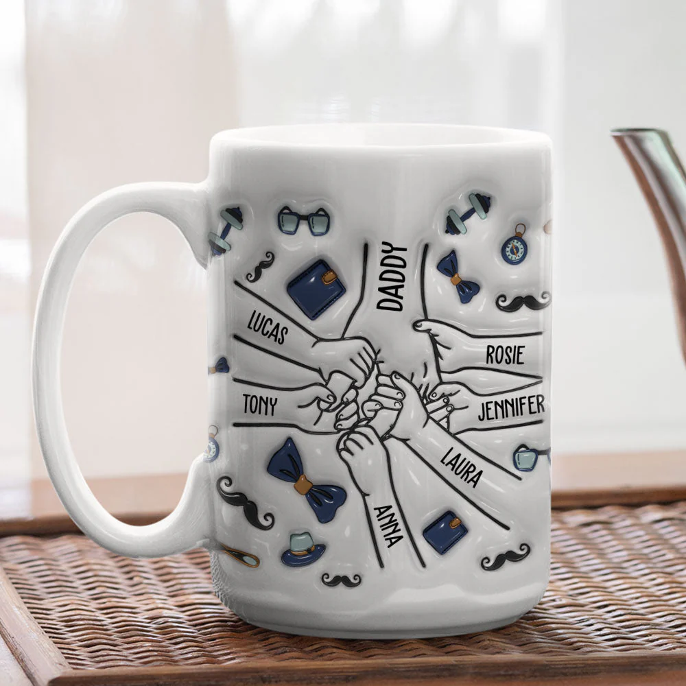 You Holding Hands - Personalized Custom 3D Inflated Effect Mug - Image 5