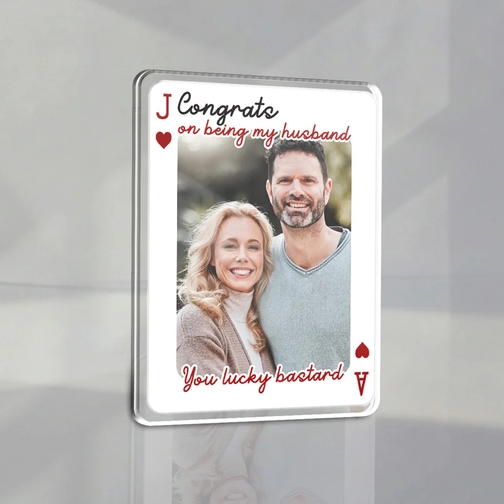 You Lucky Bastard - Personalized Custom Acrylic Car Visor Clip - Image 4
