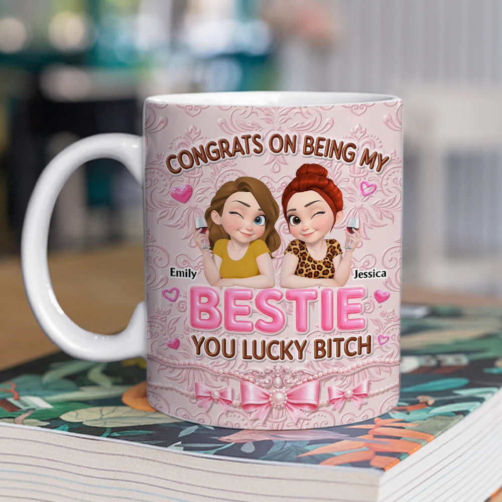 You Lucky - Personalized Custom 3D Inflated Effect Mug - Image 2