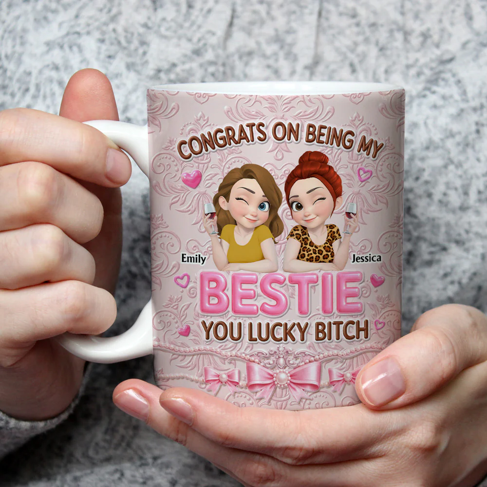 You Lucky - Personalized Custom 3D Inflated Effect Mug - Image 3