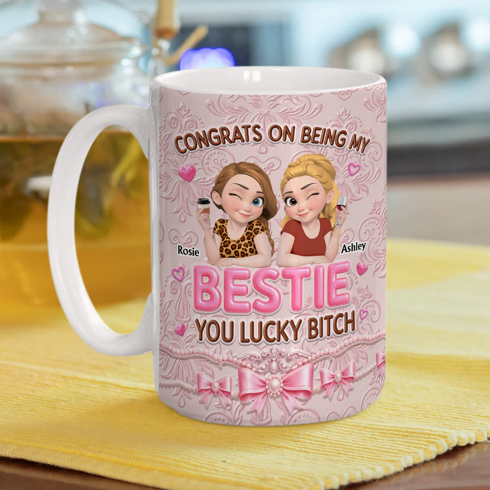 You Lucky - Personalized Custom 3D Inflated Effect Mug - Image 6