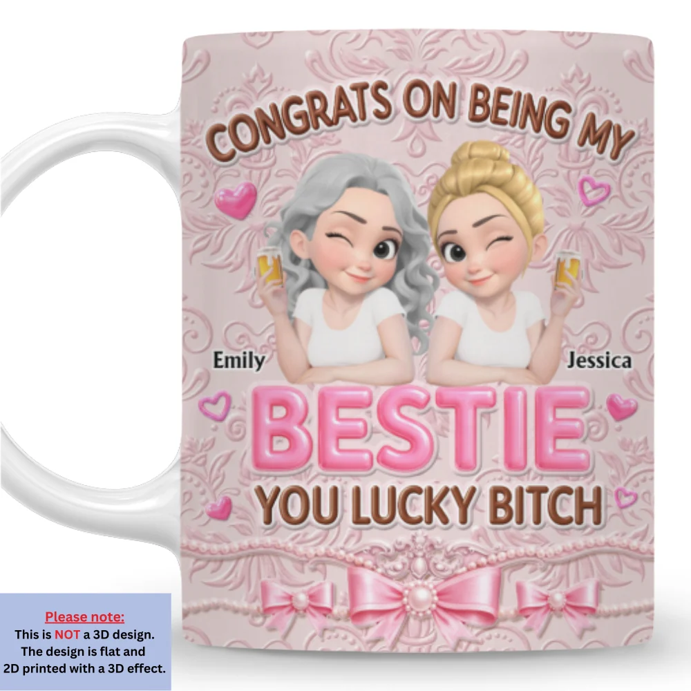 You Lucky - Personalized Custom 3D Inflated Effect Mug - Image 8