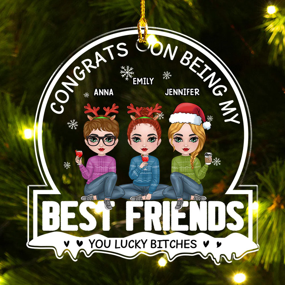 You Lucky - Personalized Custom Acrylic Ornament - Image 2