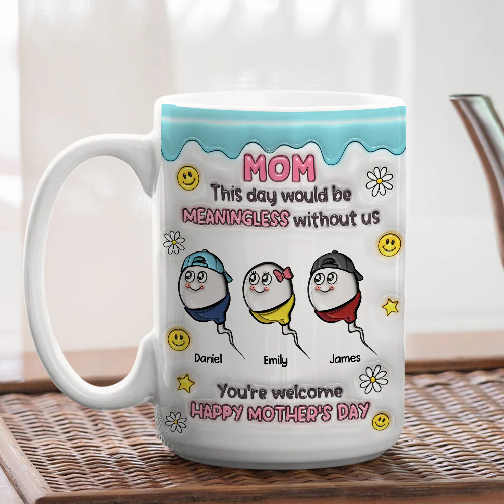 You Made This Day Special - Personalized Custom 3D Inflated Effect Mug - Image 5