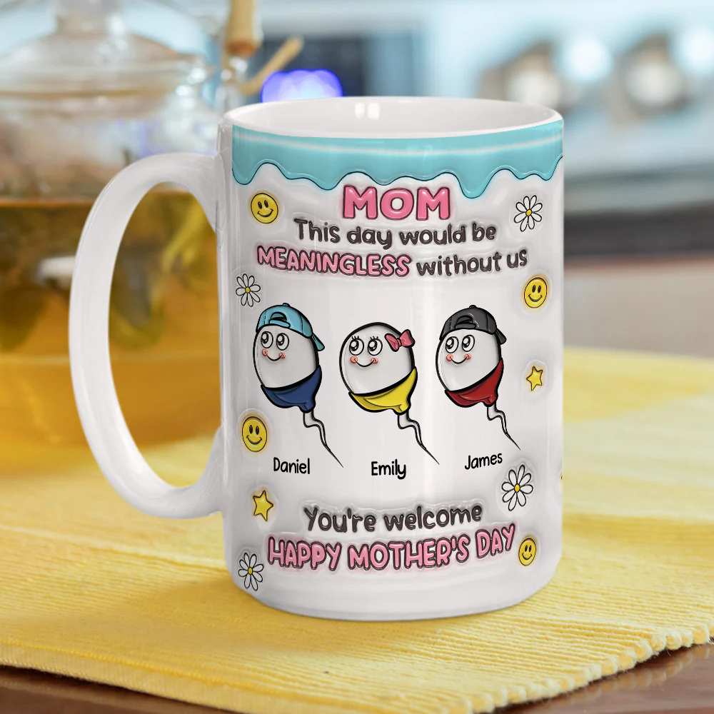 You Made This Day Special - Personalized Custom 3D Inflated Effect Mug - Image 6
