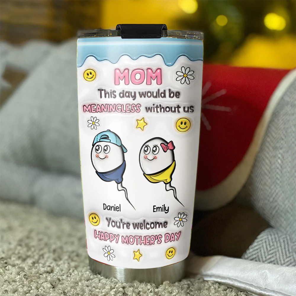 You Made This Day Special - Personalized Custom 3D Inflated Effect Tumbler - Image 3