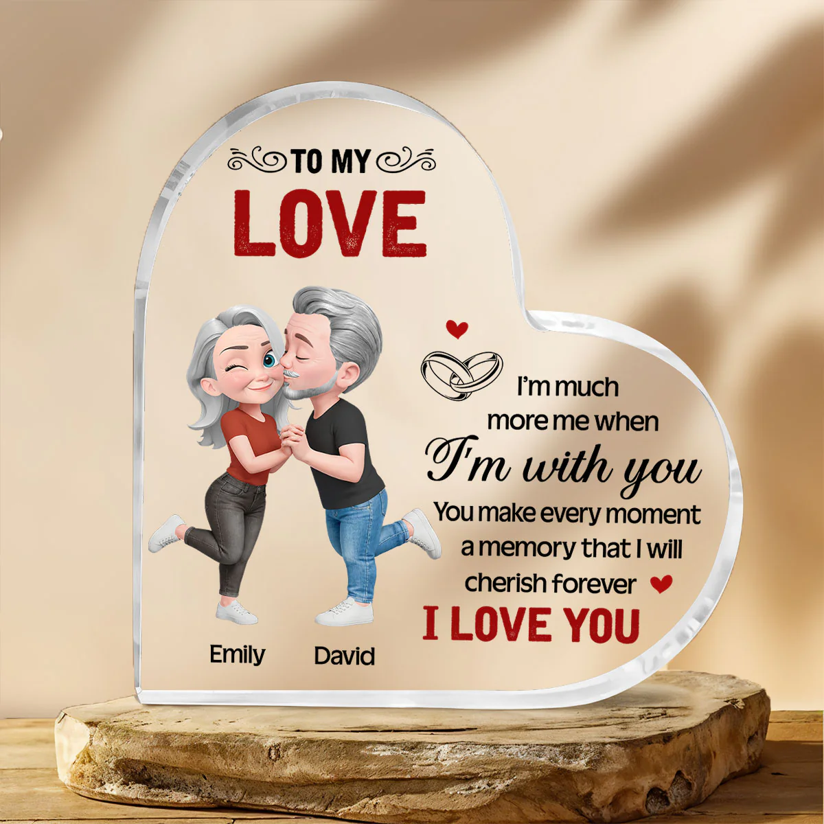 You Make Life Beautiful Always - Personalized Custom Acrylic Plaque - Image 2