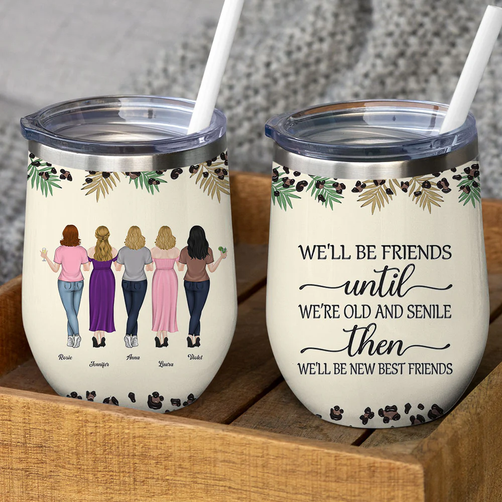 You Make Me Laugh Everyday - Personalized Custom 3D Inflated Effect Wine Tumbler - Image 5