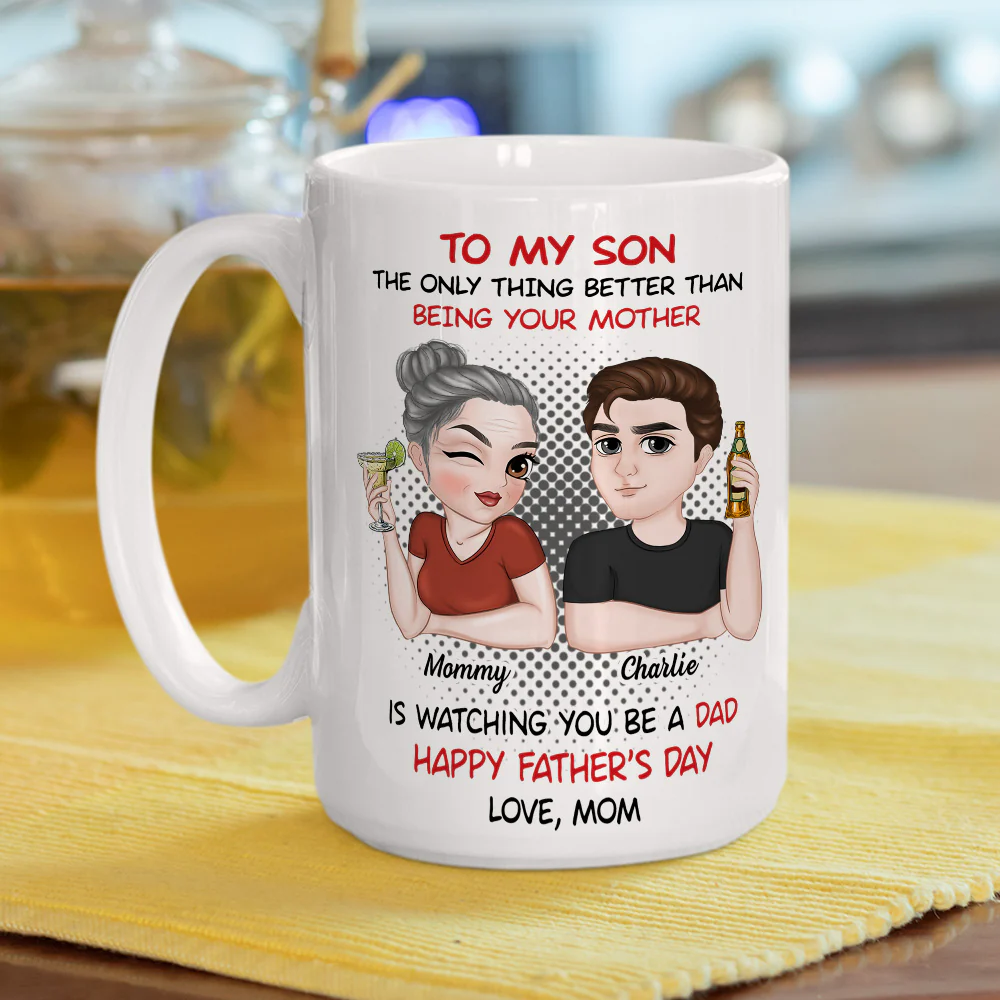 You Make Me Proud - Personalized Custom Coffee Mug - Image 5