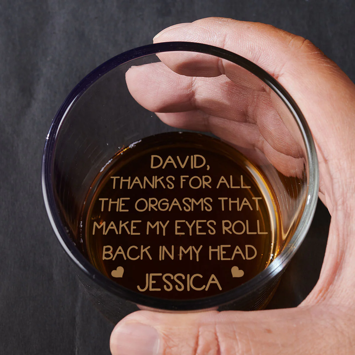 You Make My Eyes Roll - Personalized Custom Engraved Whiskey Glass