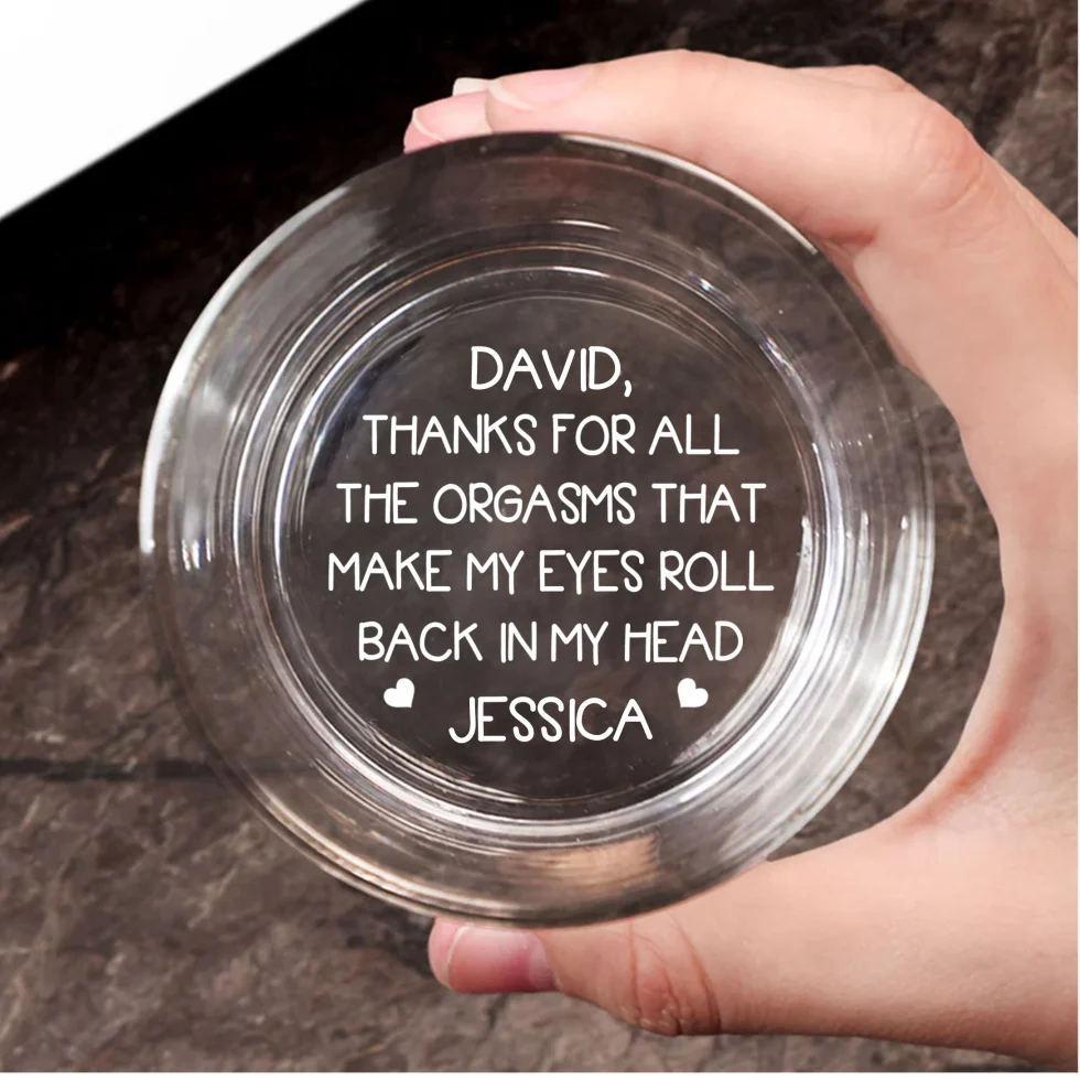 You Make My Eyes Roll - Personalized Custom Engraved Whiskey Glass - Image 6