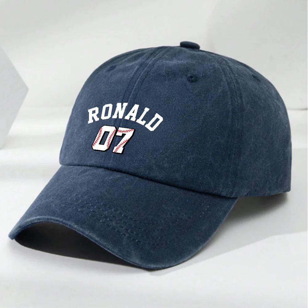 You Make My Heart Smile - Personalized Custom Vintage Washed Denim Cap - Image 7