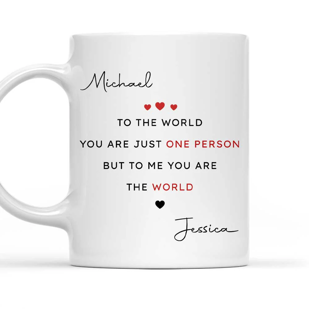 You Make My World Complete - Personalized Custom Coffee Mug