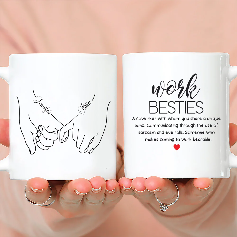 You Make Work Bearable - Personalized Custom Coffee Mug - Image 3