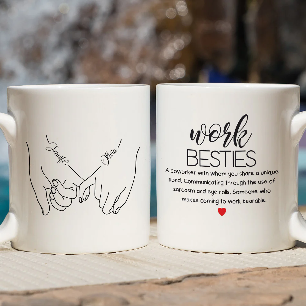 You Make Work Bearable - Personalized Custom Coffee Mug - Image 4