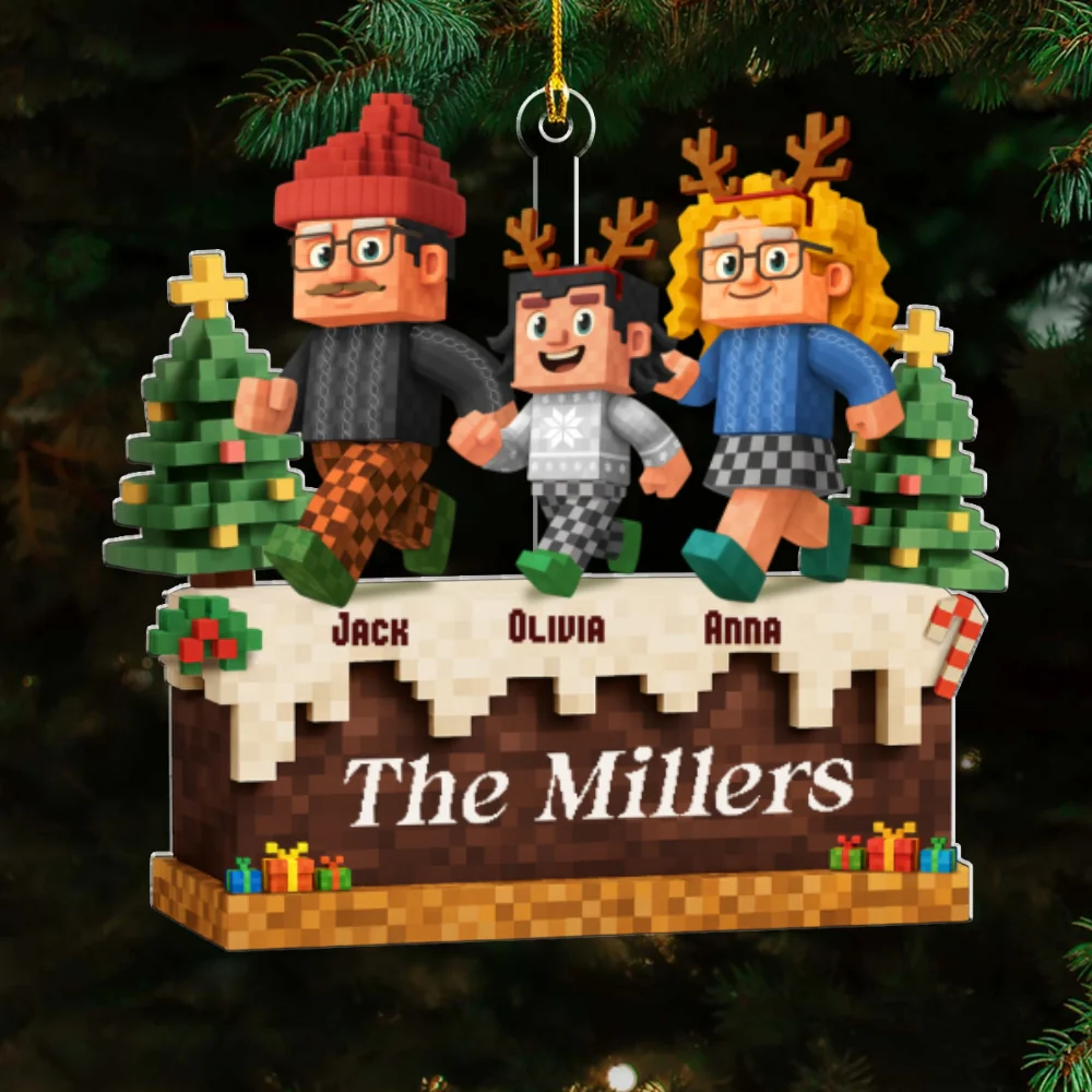 You Me And Our Children - Personalized Custom Acrylic Ornament - Image 6
