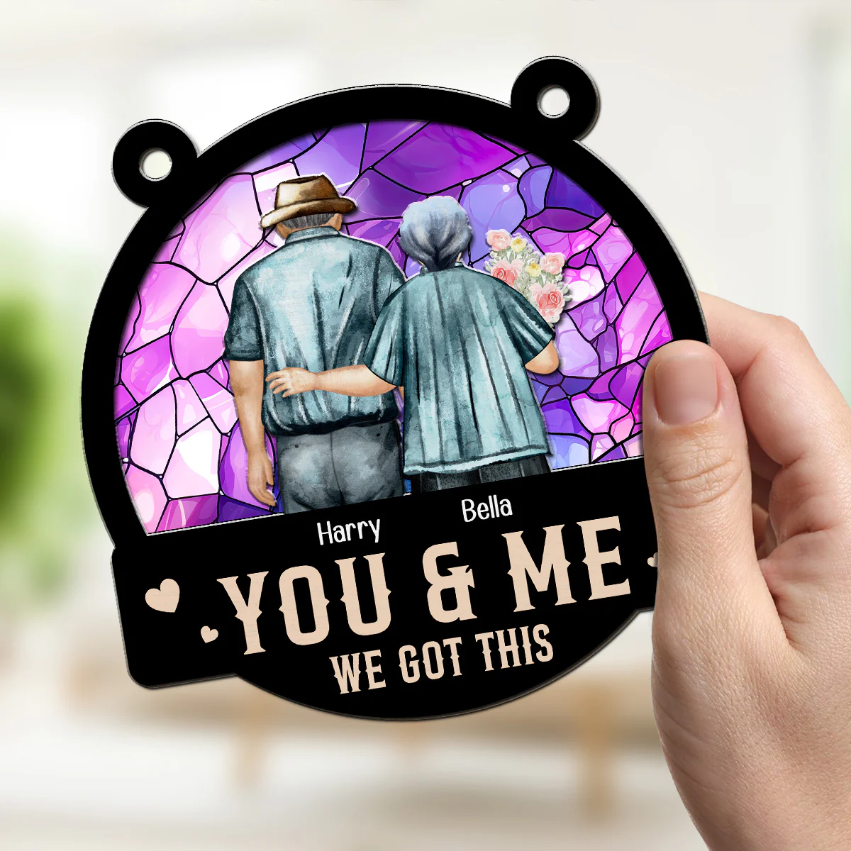 You & Me - Personalized Custom Suncatcher - Image 2