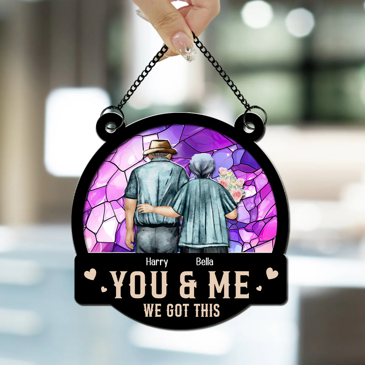 You & Me - Personalized Custom Suncatcher - Image 3