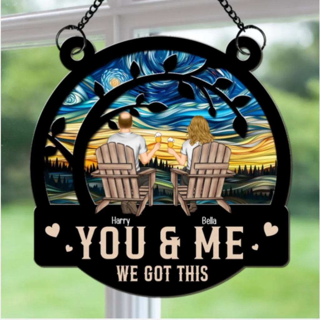 You & Me We Got This  - Personalized Custom Suncatcher - Image 5
