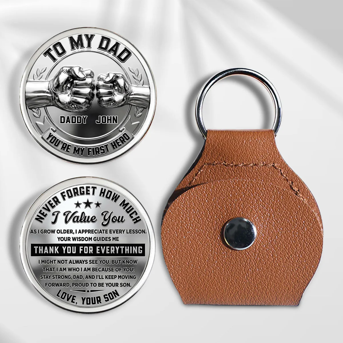 You Mean Everything Dad - Personalized Custom Pocket Hug
