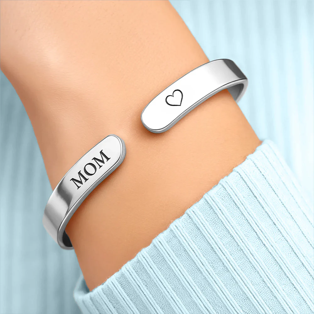 You Never Walk Alone - Personalized Custom Bracelet Cuff - Image 3