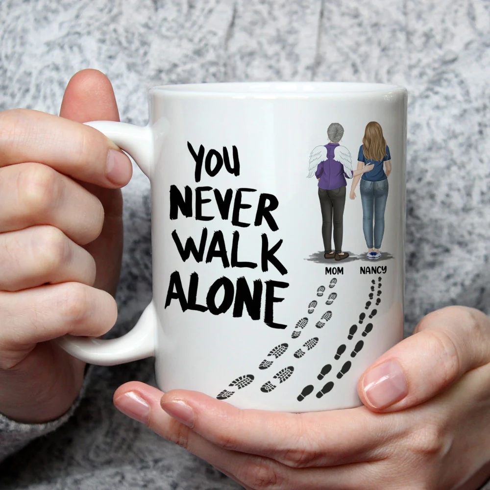 You Never Walk Alone - Personalized Custom Coffee Mug - Image 2
