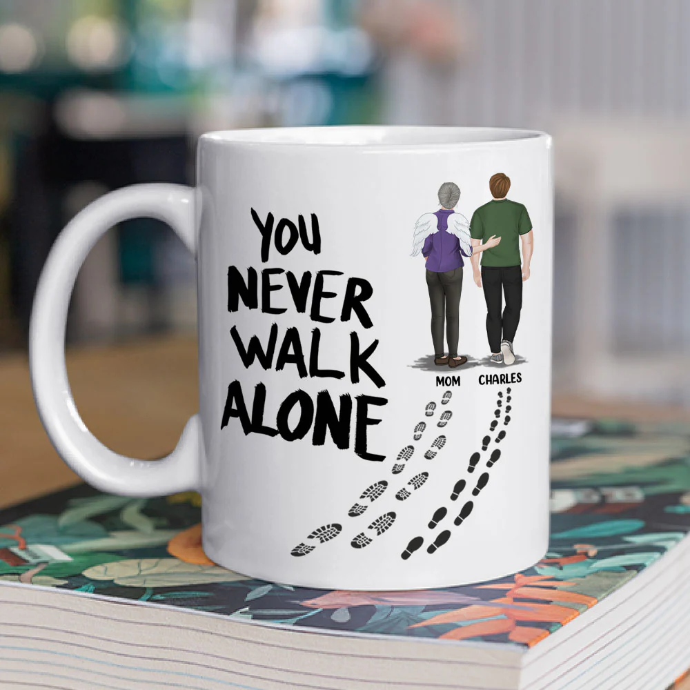 You Never Walk Alone - Personalized Custom Coffee Mug - Image 3