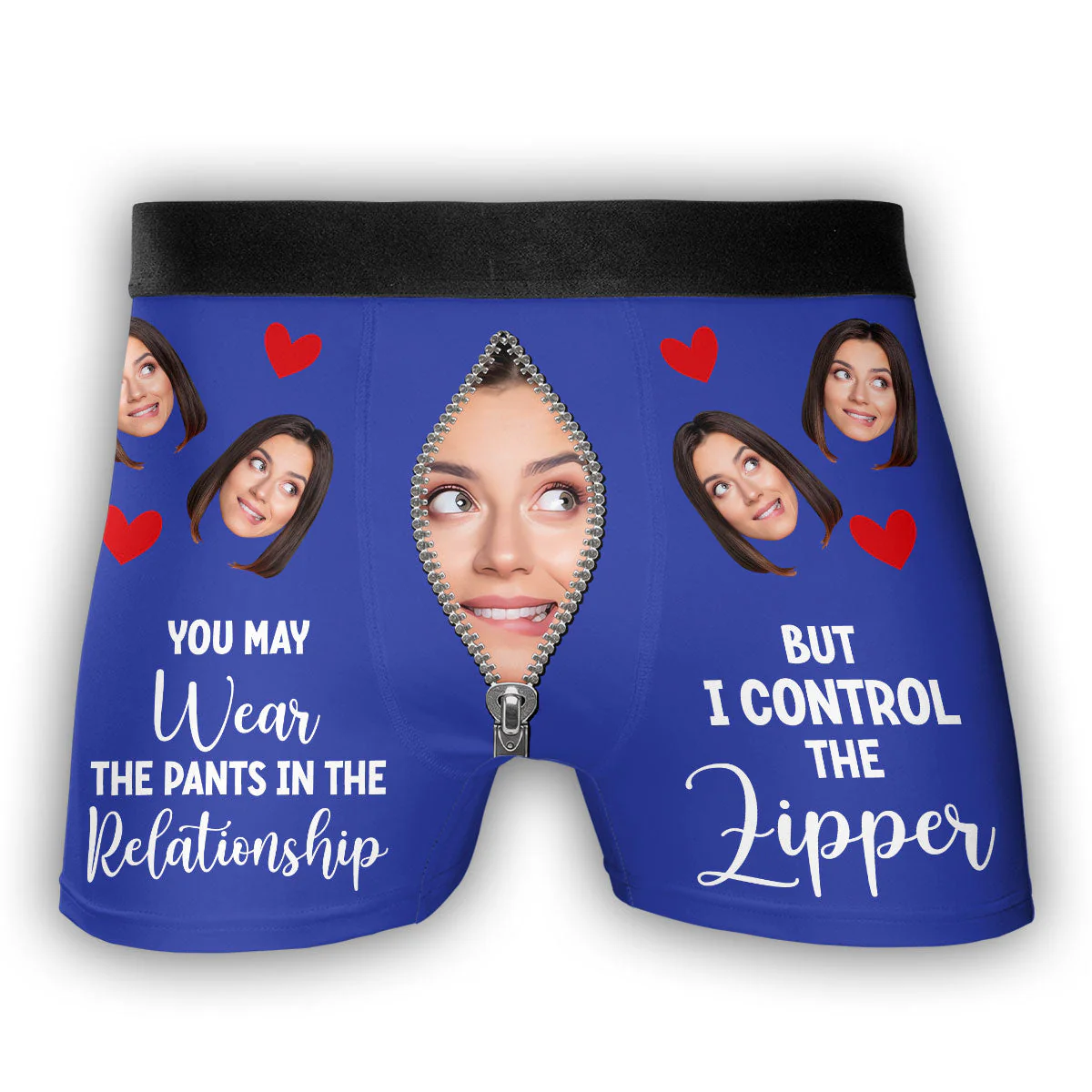 You Purr And I Growl Louder - Personalized Photo Men's Boxer Briefs - Image 5