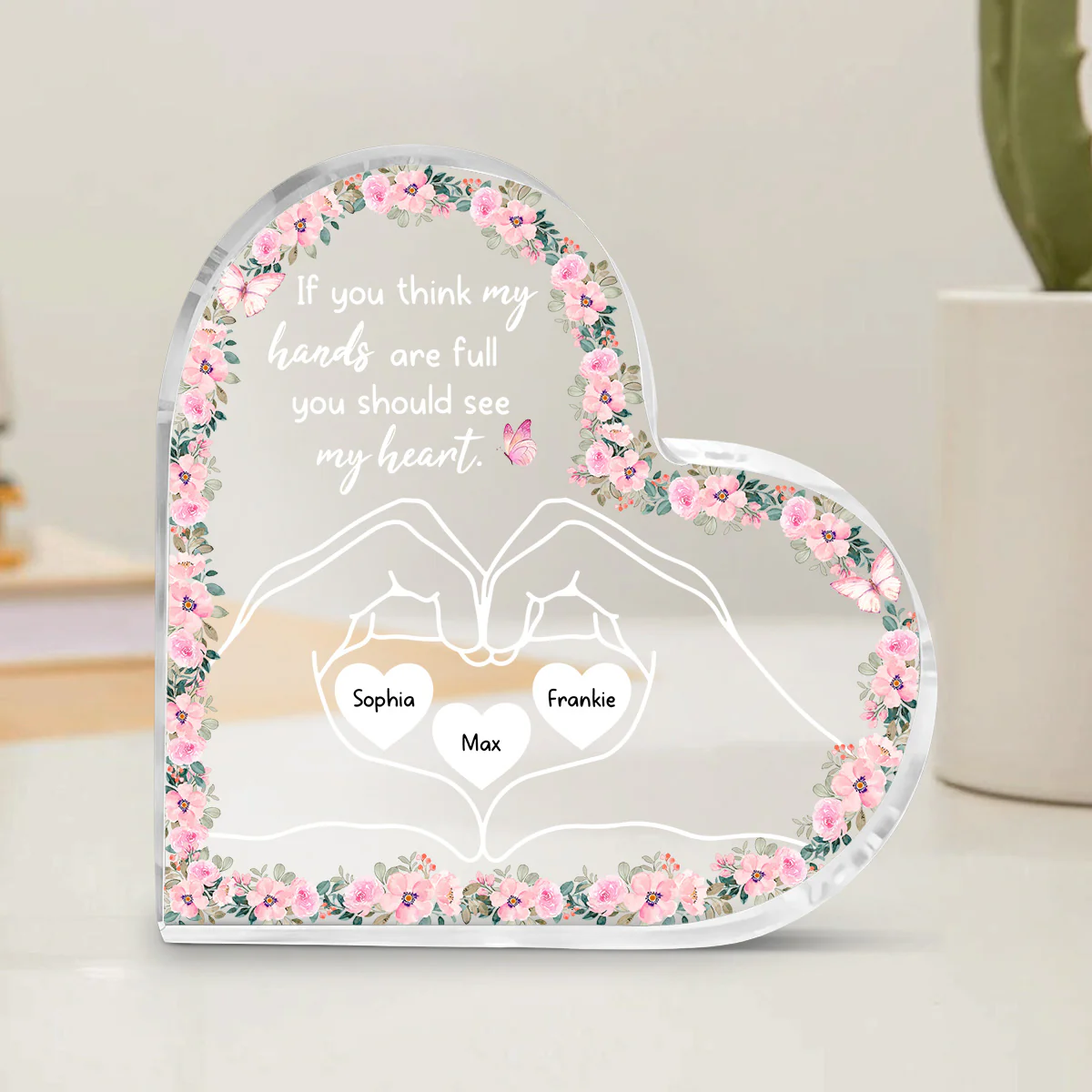 You Should See My Heart - Personalized Custom Acrylic Plaque - Image 3
