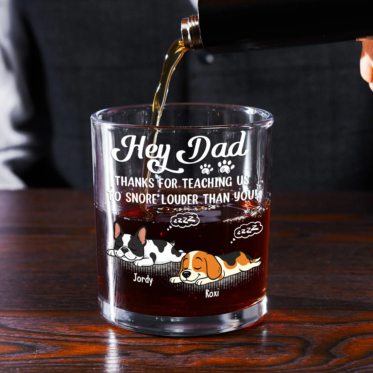 You Taught Me This - Personalized Custom Whiskey Glass - Image 2