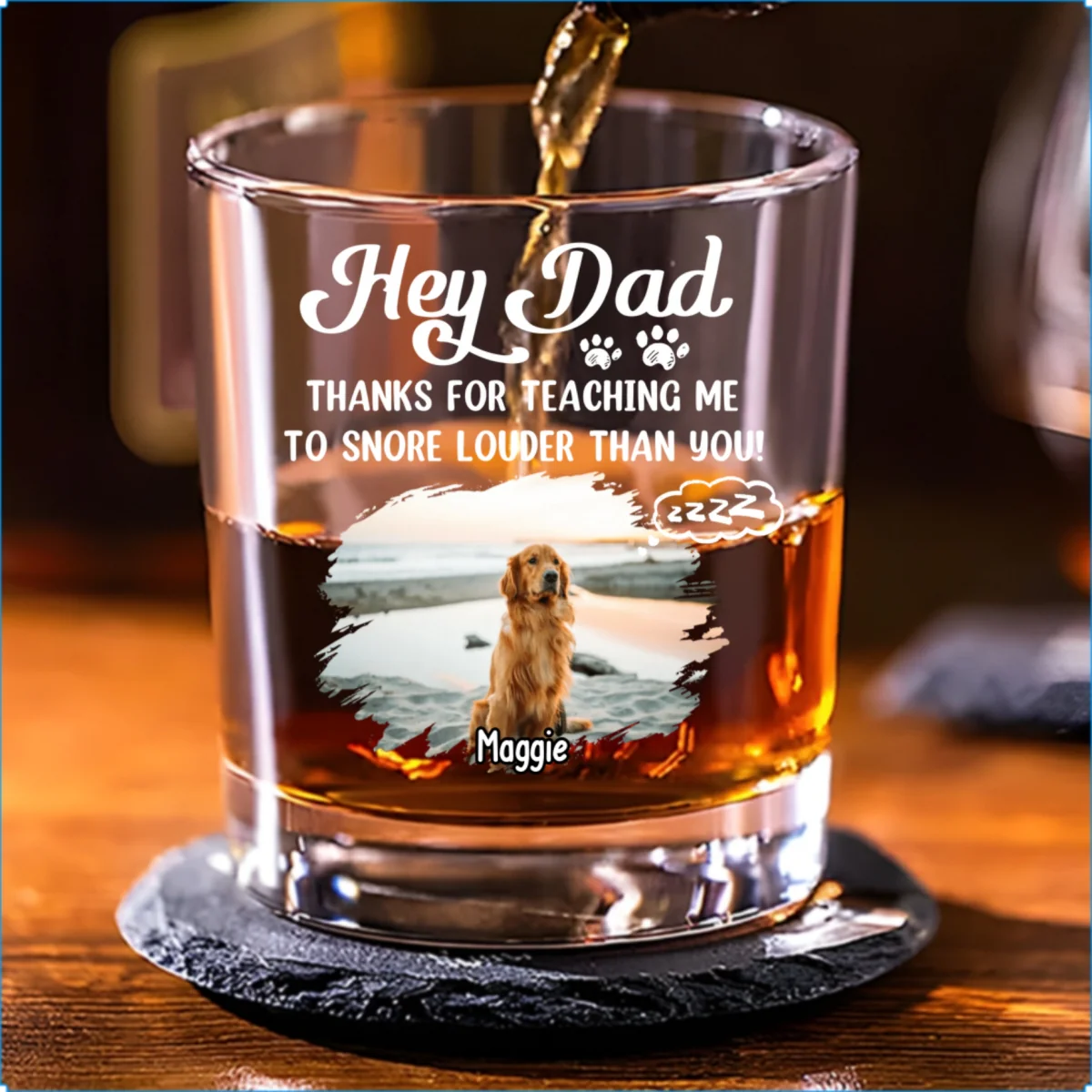 You Taught Me This Photo - Personalized Custom Whiskey Glass - Image 6