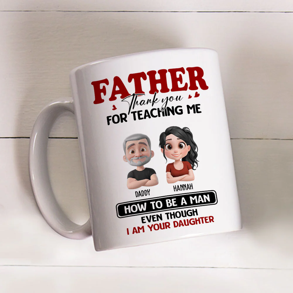 You Taught Me To Lead - Personalized Custom Coffee Mug - Image 3